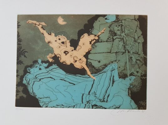 Manuel Alcorlo Barrero (Madrid 1935-) Sueños. Serie Los Juegos Populares