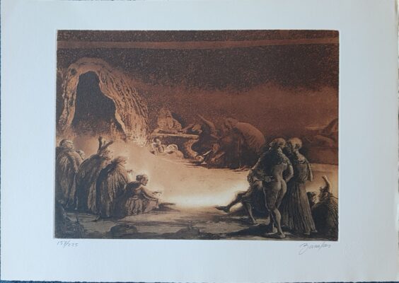 Andrés Barajas (Jaén 1941-2006). La Cueva. Serie "La Inquisición"